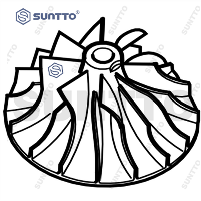 UD: NEW GARRETT Compressor wheel IVECO 5801868968 826591-0003 fit for CURSOR 11 Euro 6